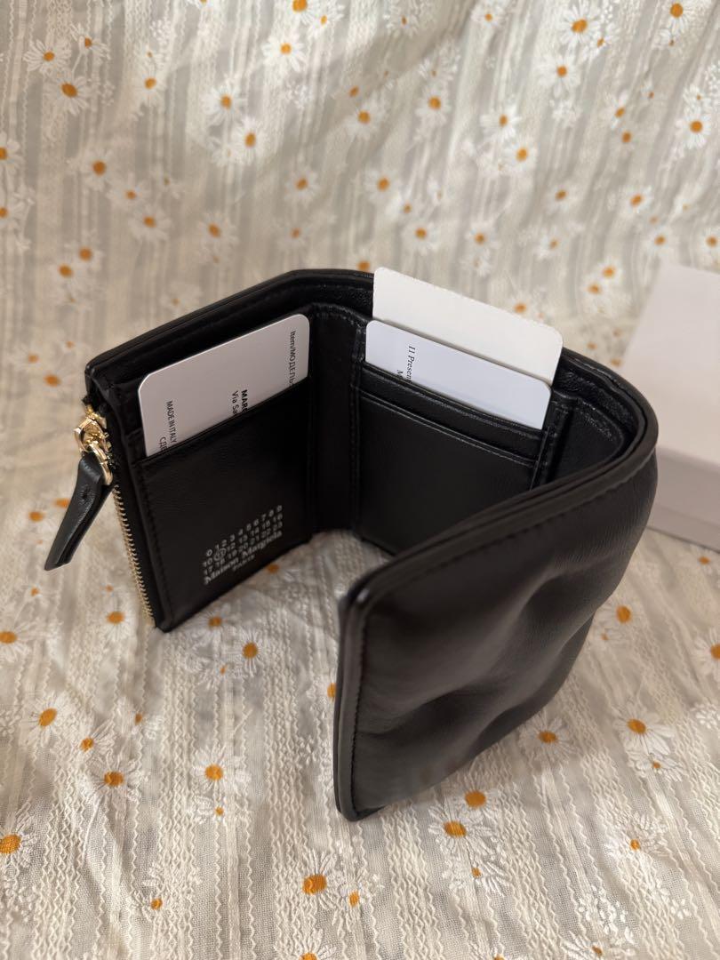 美品 メゾンマルジェラ　グラムスラム　三つ折り財布 S56UI0138