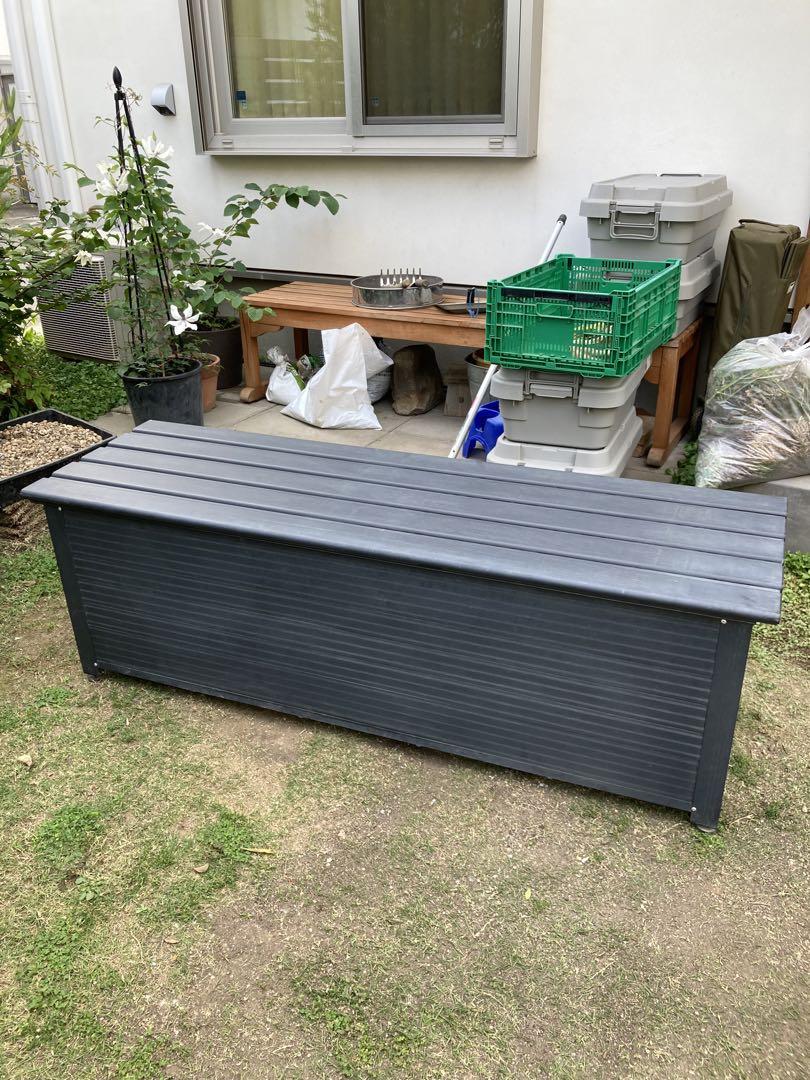 カインズ 静かに開閉できる収納ベンチ 150cm
