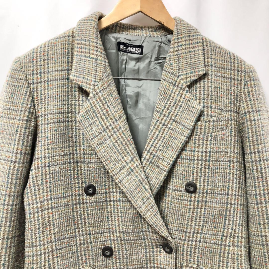 国産品 80年〜90年代辺りの古着 中目黒の古着屋購入 チェック ジャケット・アウター