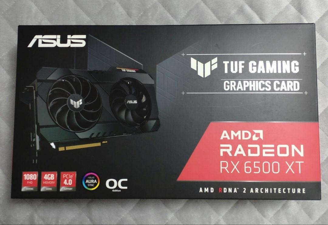 グラフィックボード・グラボ・ビデオカード ASUS RADEON RX6500XT Amazon | ASUS TUF Gaming AMD Radeon RX 6500 XT OC Edition