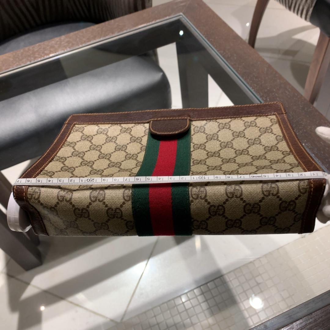 専用　オールドグッチ GUCCI クラッチ セカンドバッグ GG シェリーライン