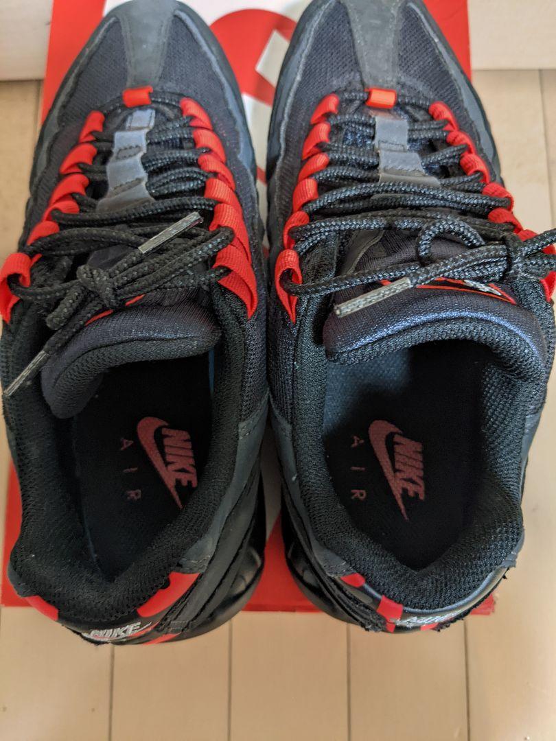 新作大得価 美品 ブラックレッド 27.5cm fQ6Gq-m63219326296 NIKE エアマックス95 豊富な低価