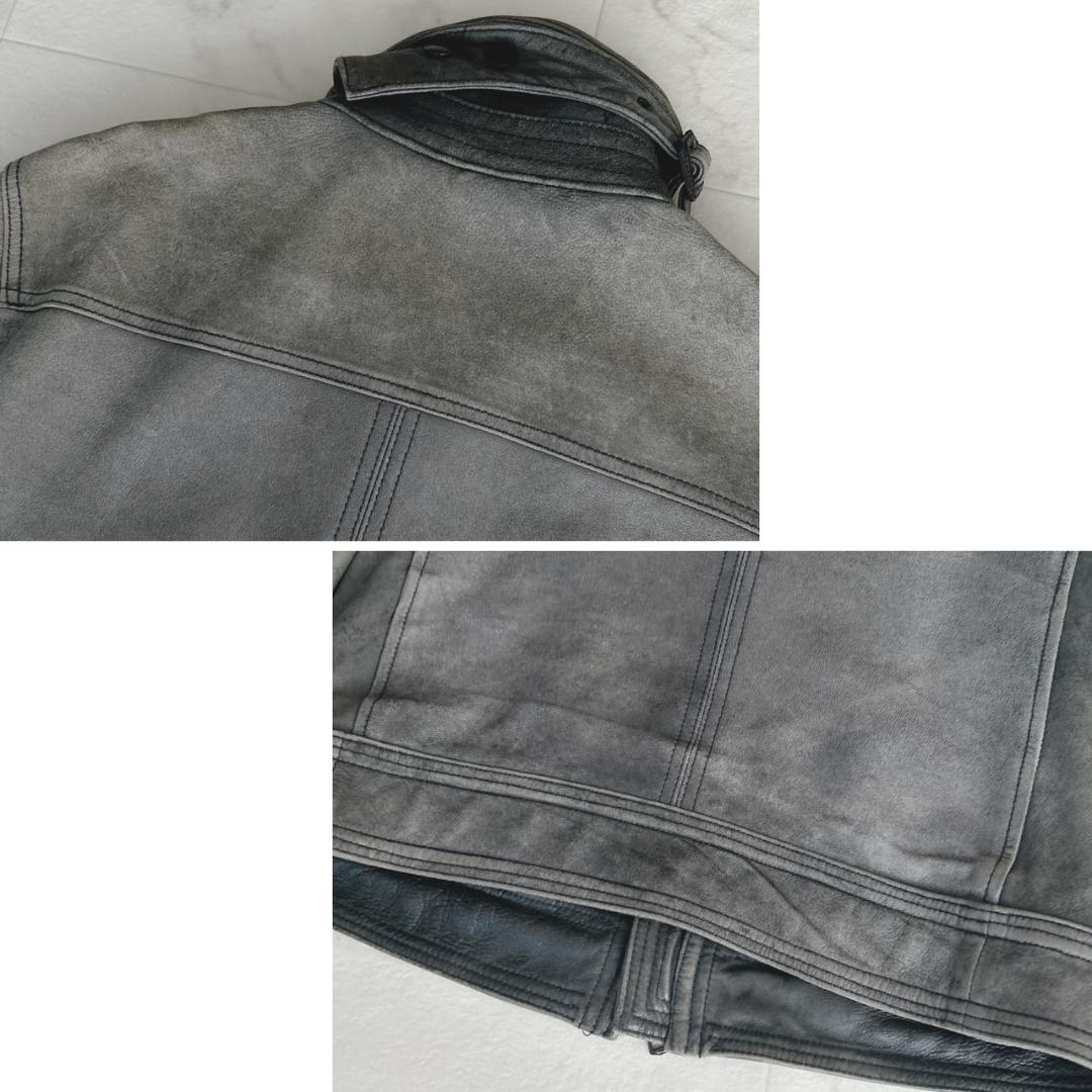 BURBERRY BLACK LABEL 羊革 ライダースジャケット M
