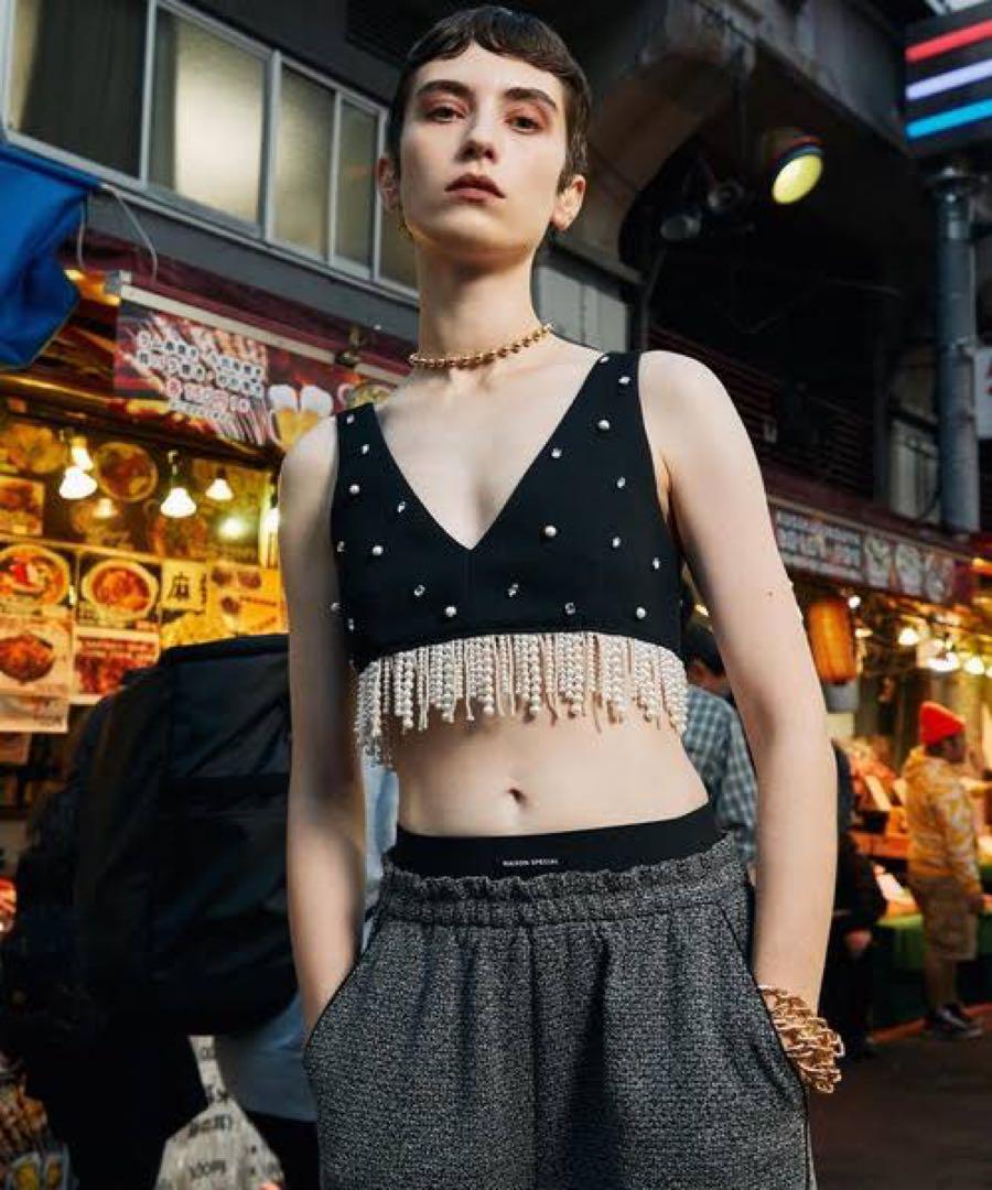 【美品】MAISON SPECIALビジュービスチェ 黒