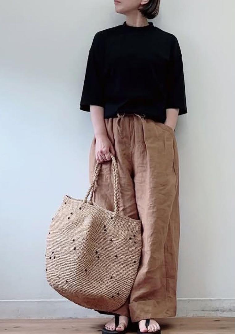 NORO MADRAGUE PLUMETIS POIS L かごバッグ ラフィア - メルカリ