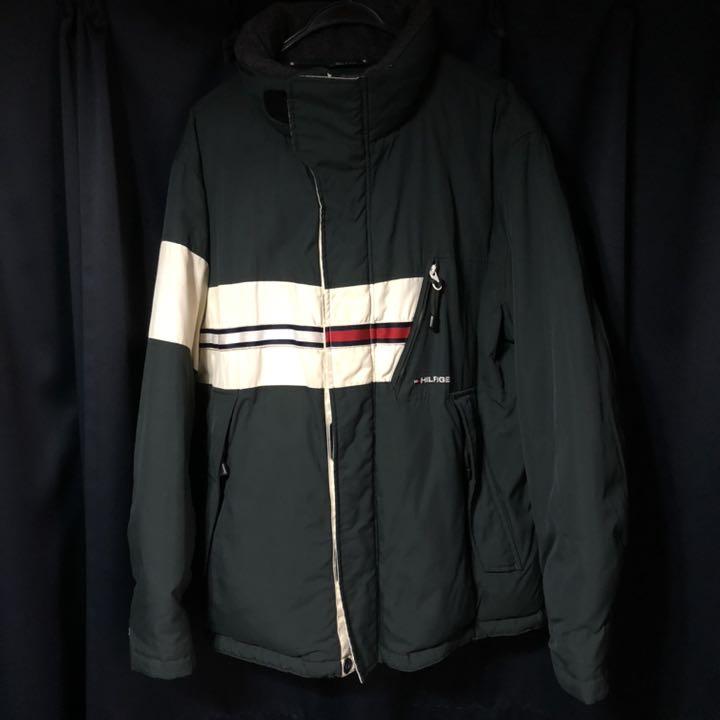 古着 90’s Tommy Hilfiger ダウンジャケット 深緑