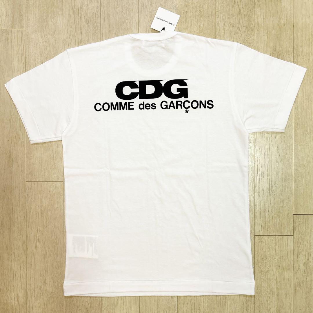新作 新品 コムデギャルソン バックプリント エアラインTシャツ