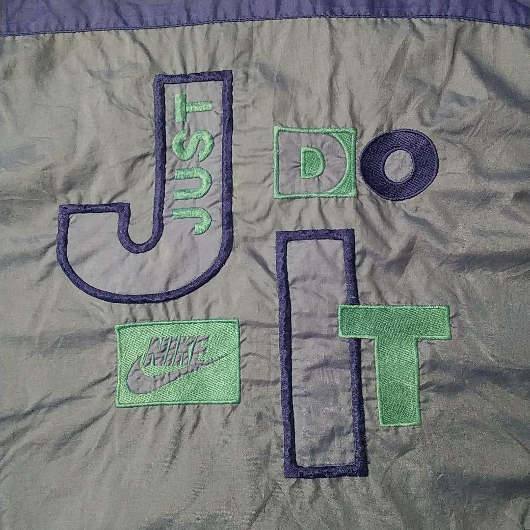 90s NIKE ナイキ 銀タグ ナイロンジャケット マルチカラー L