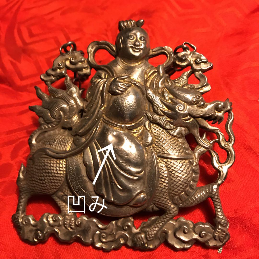 瑞獣麒麟に乗る福々しい仙人あるいは仙女の吉兆飾り 2Ujqb-m63229286532 大人気格安