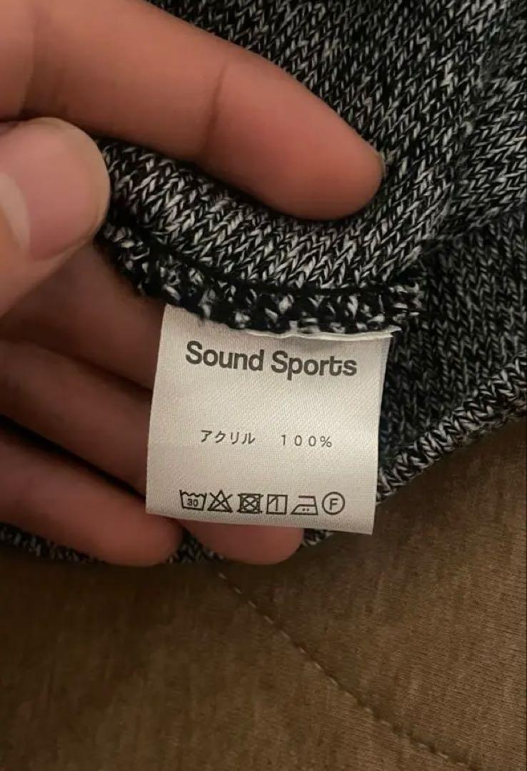 Sound Sports グレー ビーニー ニット帽