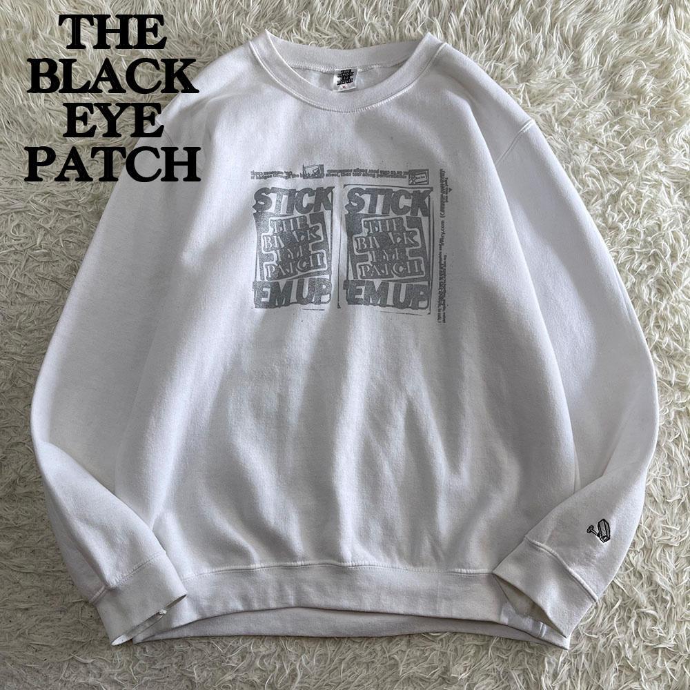 THE BLACK EYE PATCH スウェットプルオーバー シルバープリント