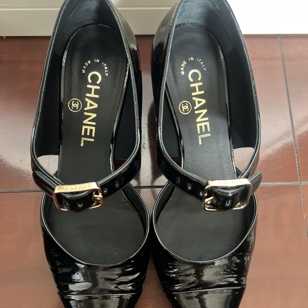 CHANEL エナメルパンプス　シューズ　靴