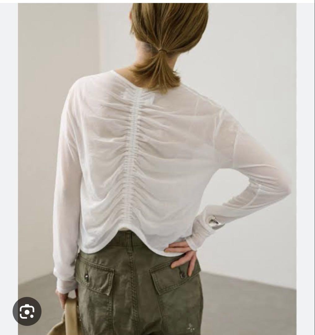 トップス JANE SMITH SHEER BACK GATHER CADIGAN JANE SMITH SHEER BACK GATHER CADIGAN - メルカリ