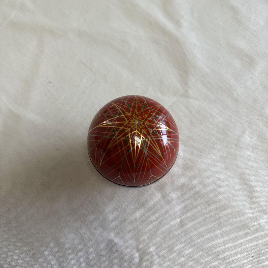中村湖彩 茶道具 棗 共箱 手毬棗 茶入 茶道具 抹茶茶碗 茶器 茶道 工芸品