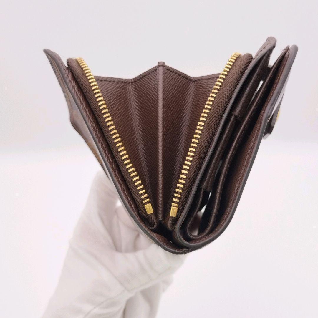 値下不可✨美品ダミエ コンパクトジップ 二つ折り財布 ルイヴィトン ファスナー