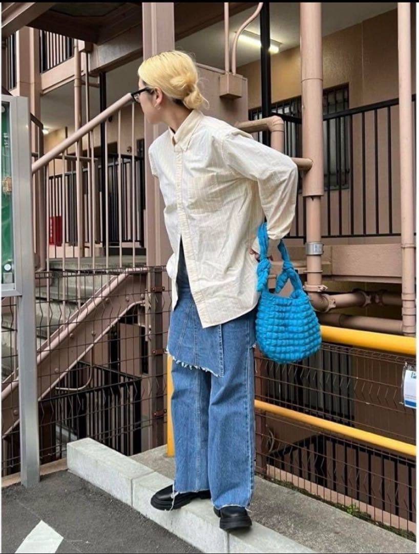 レイヤードラップデニムパンツS MAISON