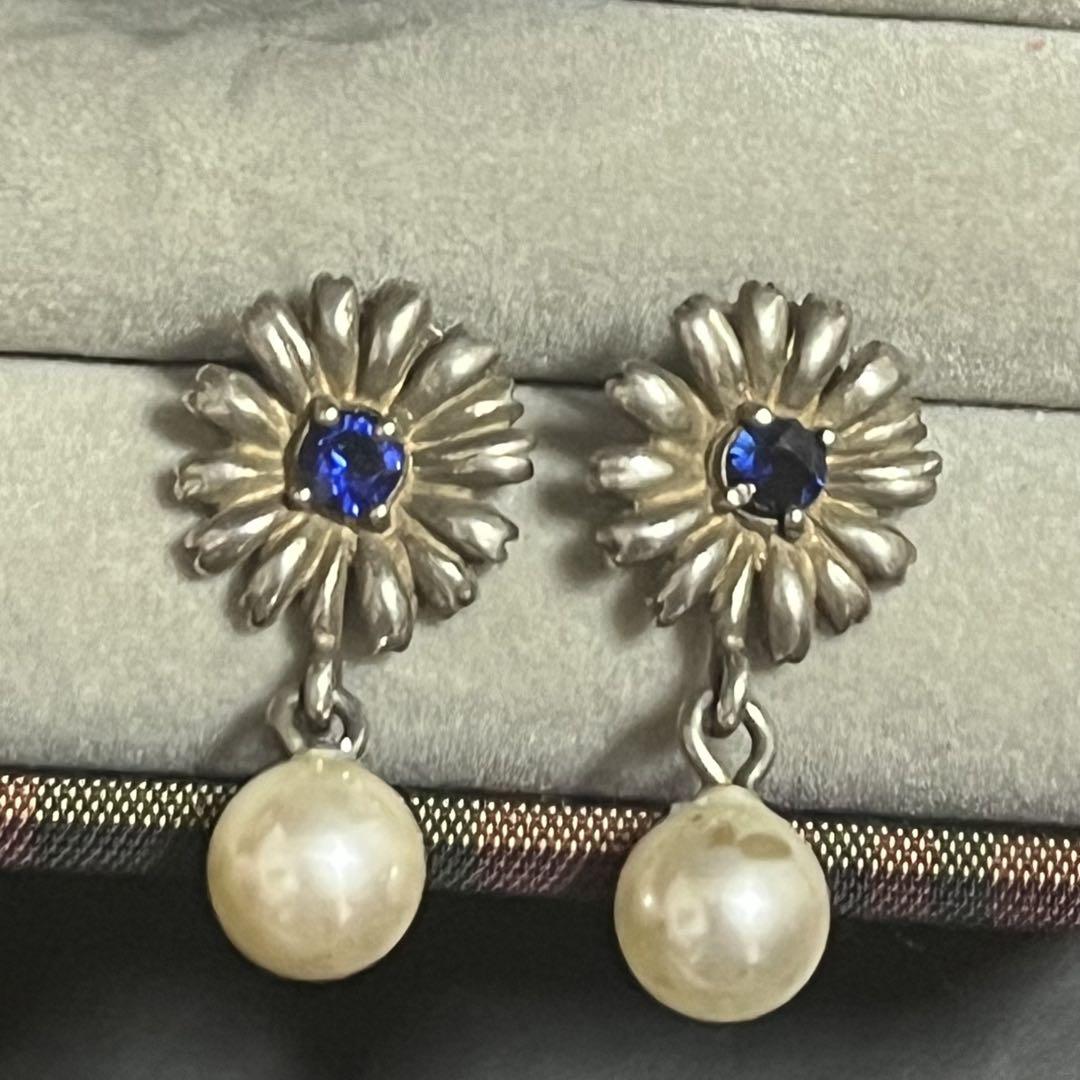 レア　KENZO ガーベラシルバーピアス