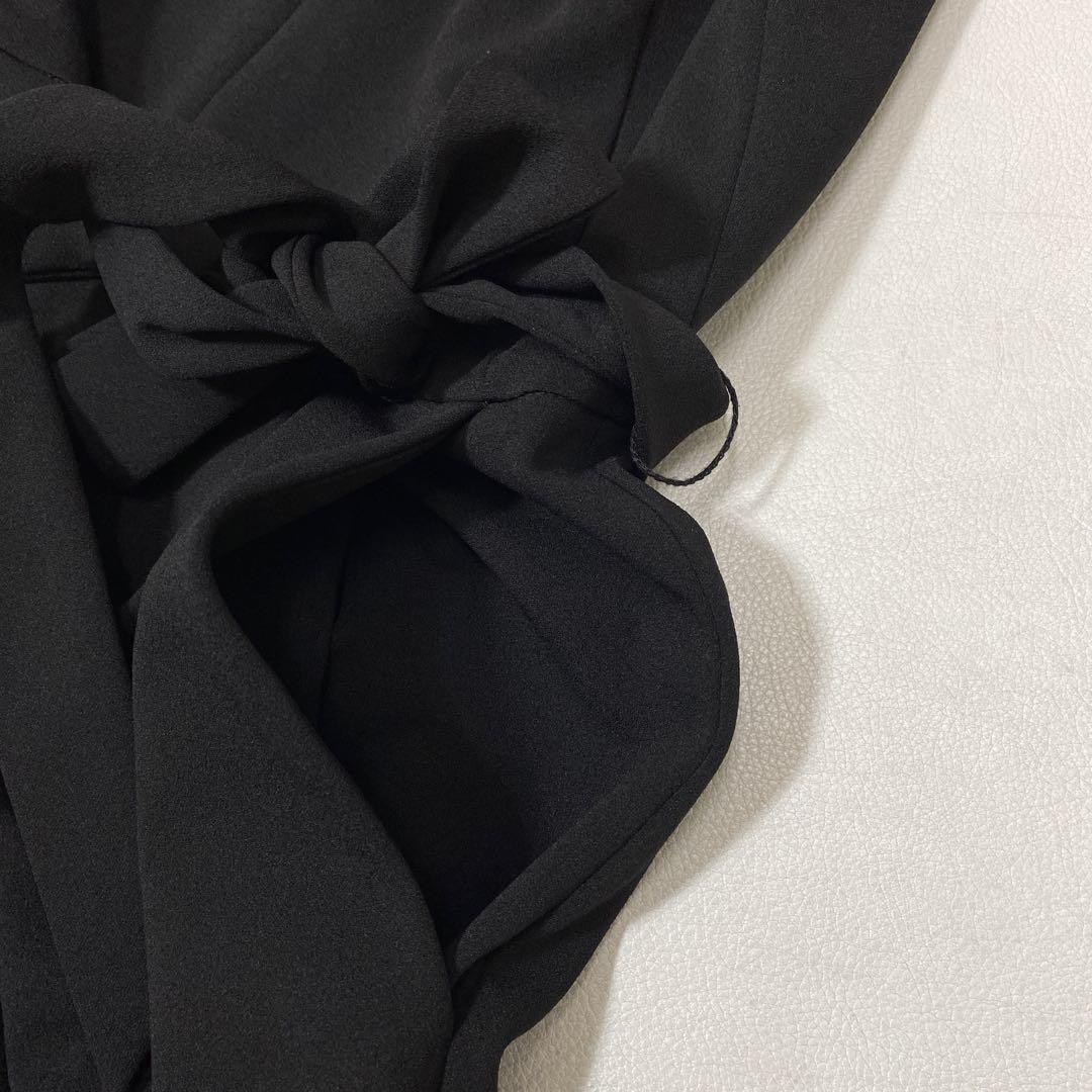 美品 Calvin Klein ストレッチ ベルテッド オールインワン