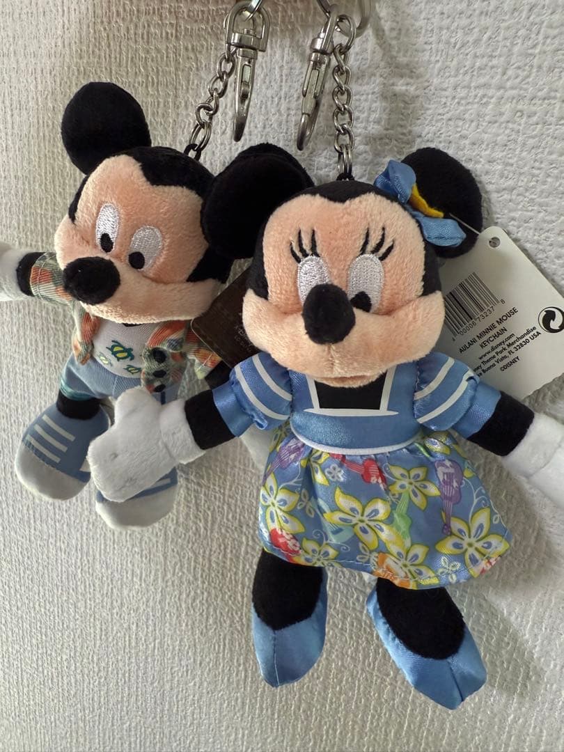 美品ミッキー&ミニーぬいぐるみAULANI Disneyアウラニディズニー限定