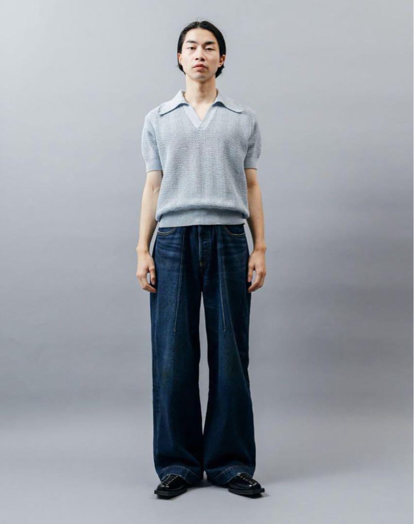 sublations WIDE SEAM DENIM BAGGY PANTS