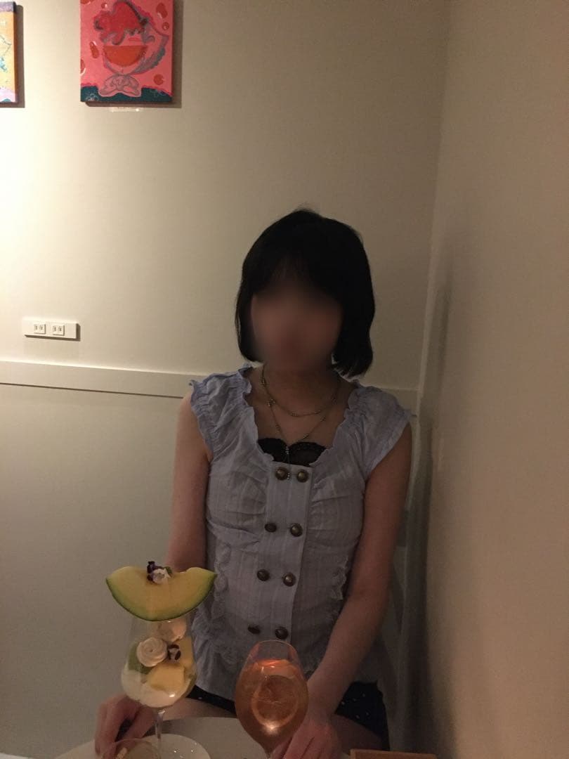 Wボタンレースチュニック