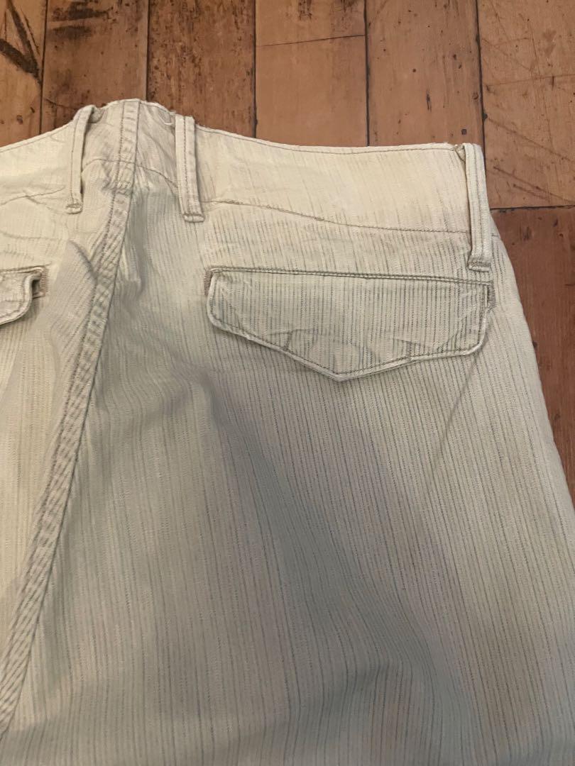 45RPM 生成り hickory stripe pants