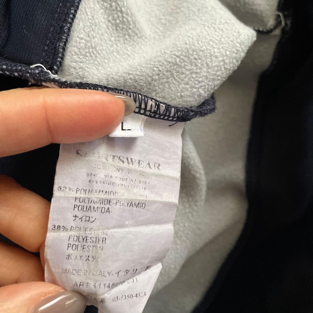 STONE ISLAND ネイビー ハーフジップ トレーナー STONE ISLAND ネイビー ハーフジップ トレーナー