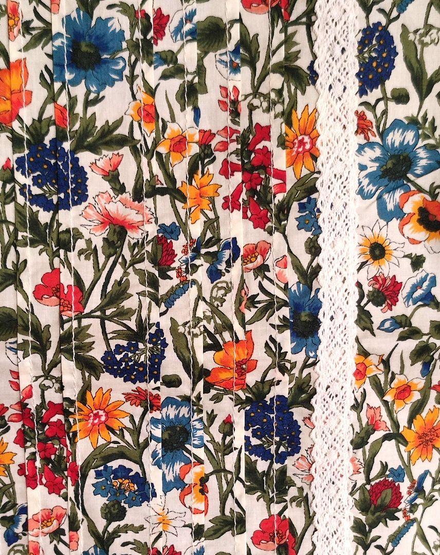 【新品】Ｌサイズ　リバティ　半袖ブラウス　 レイチェル　オレンジ　LIBERTY