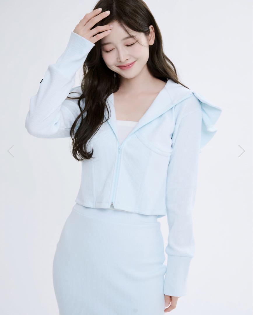 トップス JILTU baby frill hoodie baby blue JILTU baby frill hoodie (baby blue)