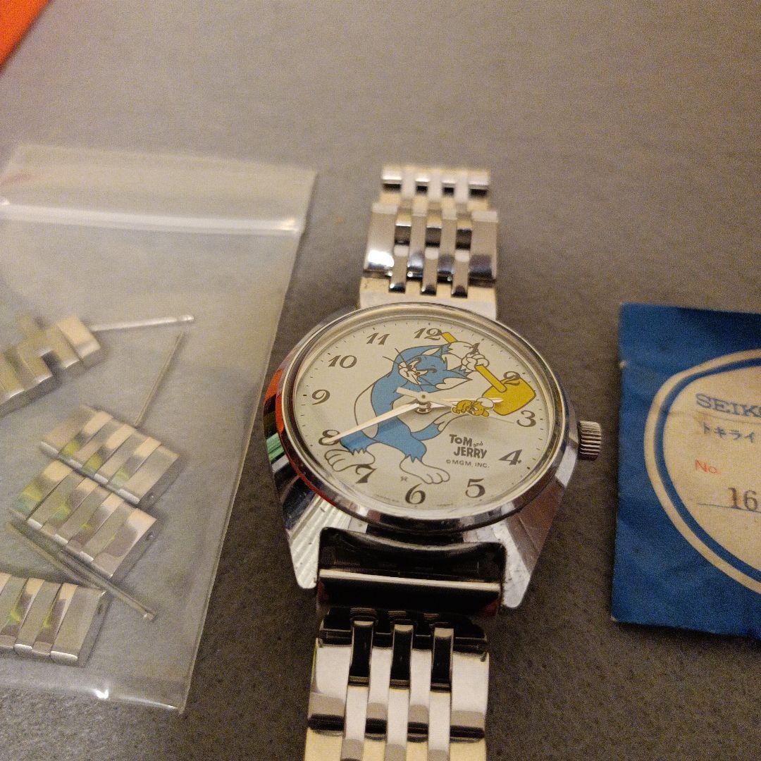 SEIKO トモニーTOMONY　トムとジェリー 腕時計　風防新品　稼働品
