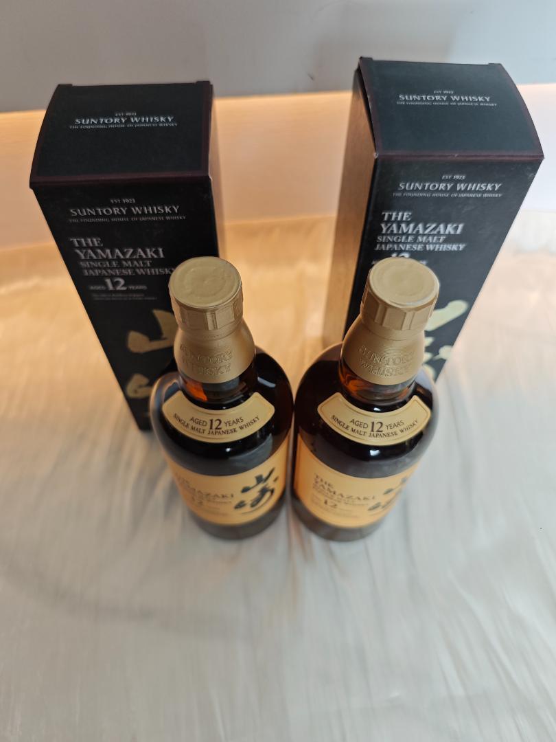 新品未開封 サントリー 山崎 12年 700ml 箱付き*2