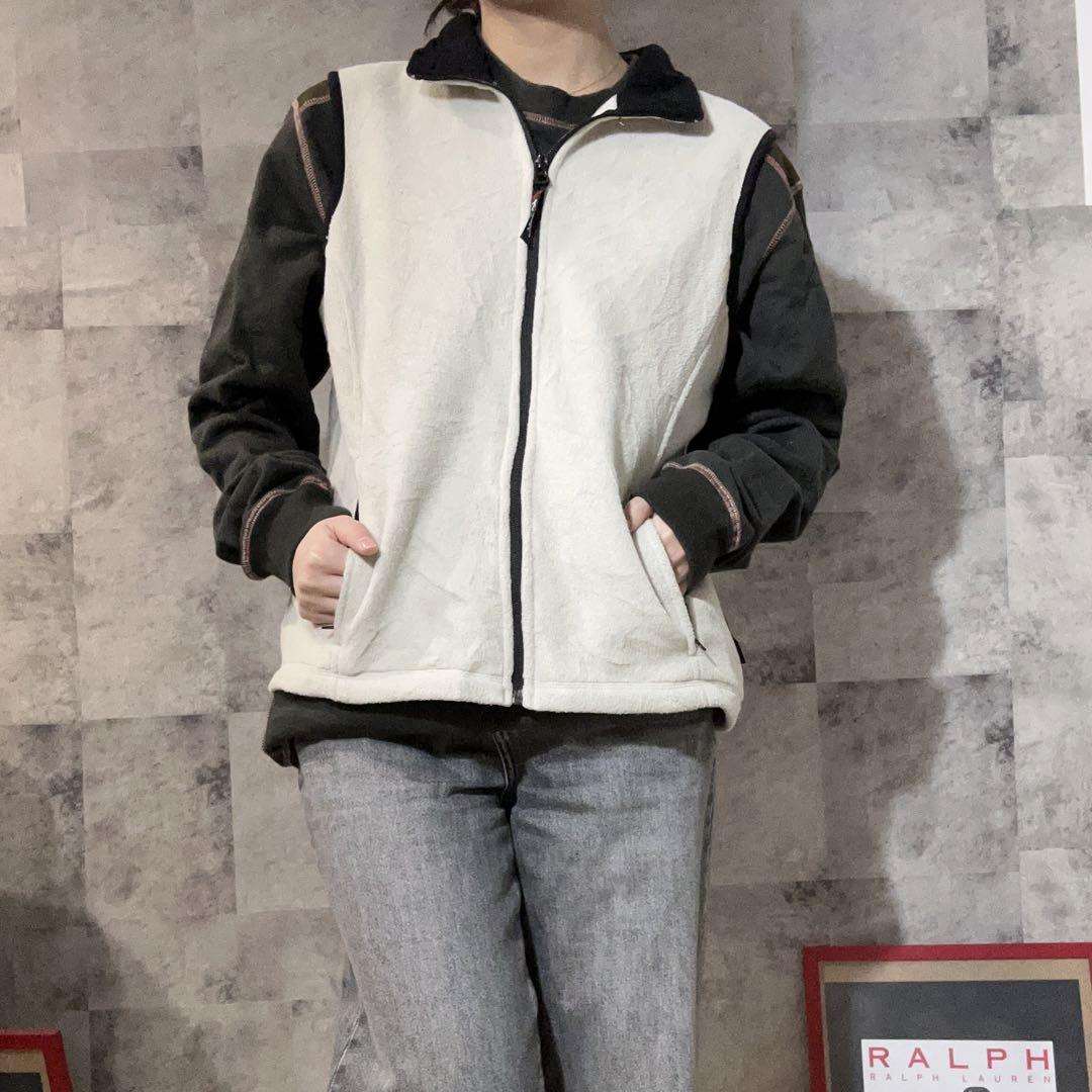 00s カナダ製 EddieBauerエディーバウアー POLARTEC フリース