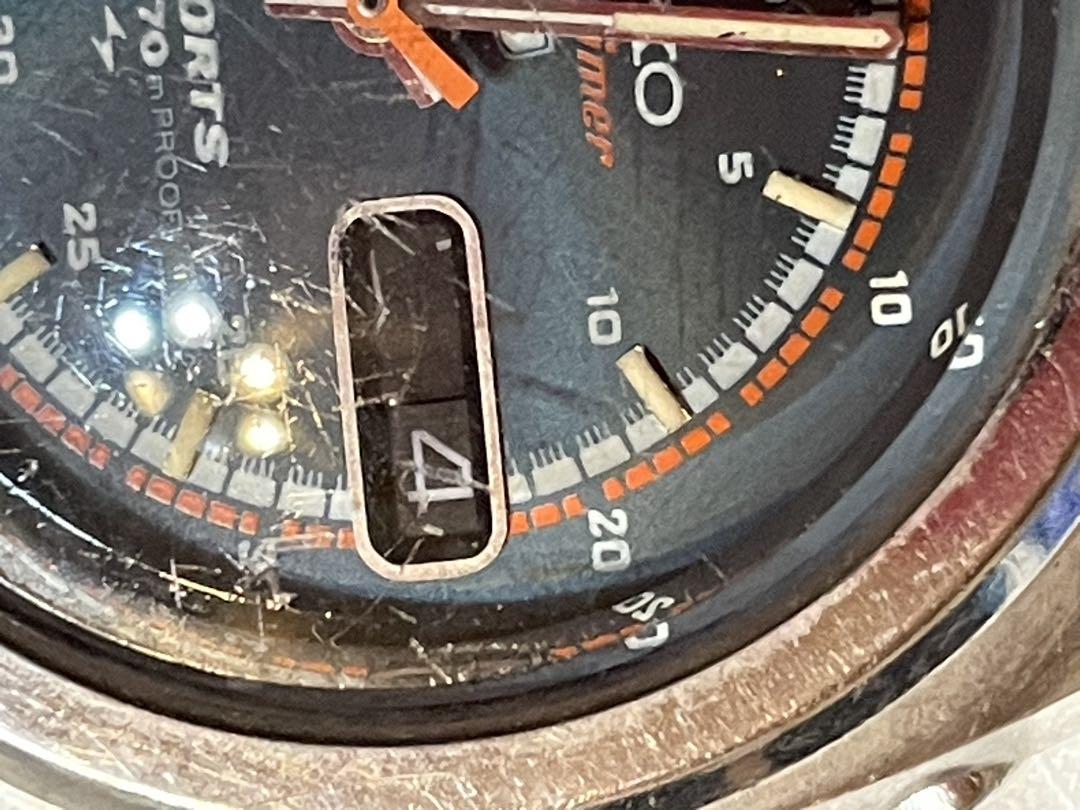 稼働品　SEIKO セイコー　5スポーツスピードタイマー　7017-8000
