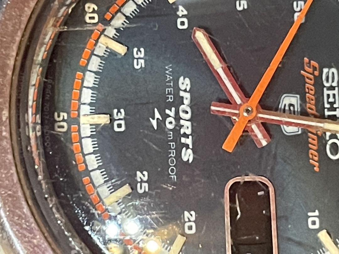 稼働品　SEIKO セイコー　5スポーツスピードタイマー　7017-8000