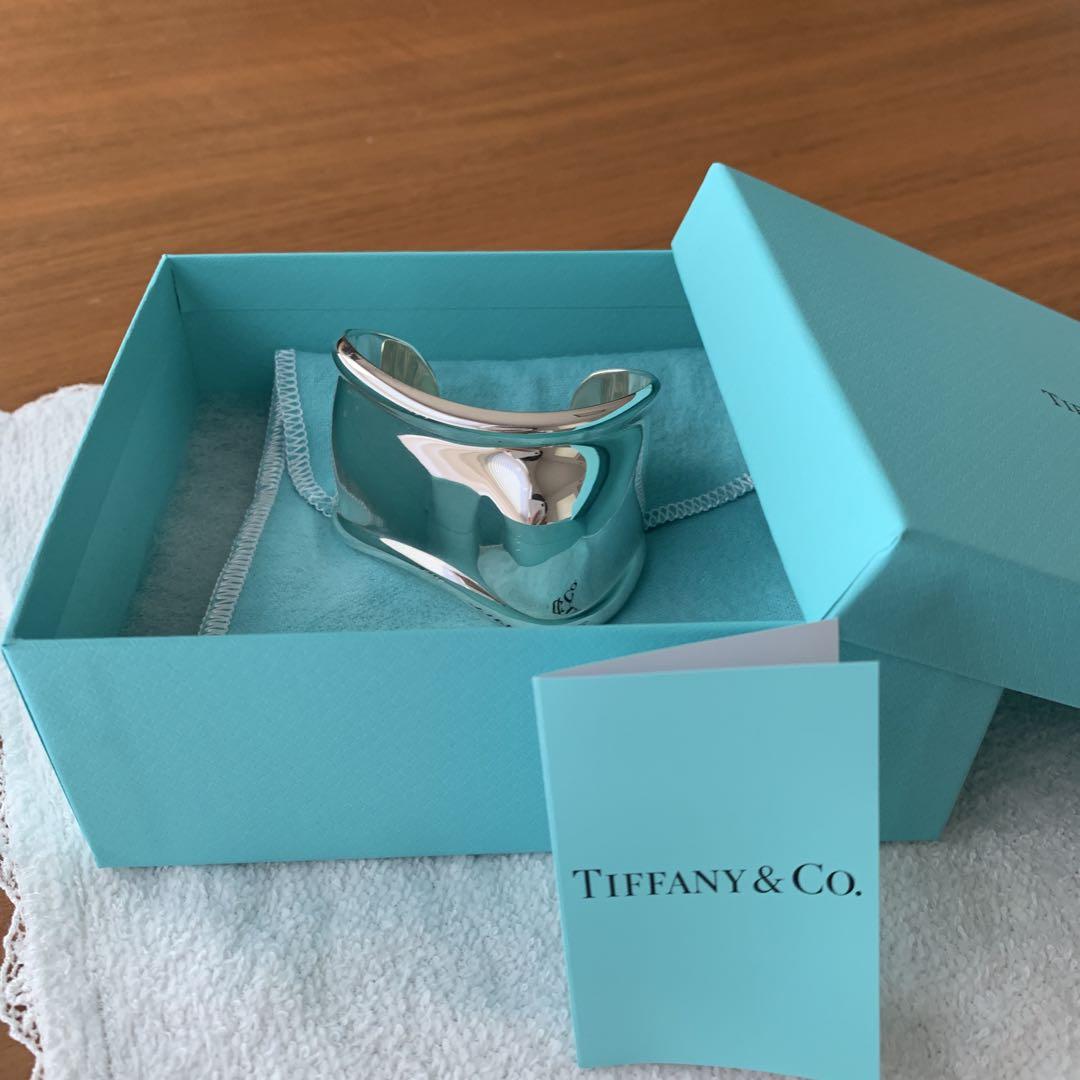 ティファニーTiffany & Co. ボーンカフ　ルテニウム左手用Sほぼ未使用 ティファニーTiffany & Co. ボーンカフ ルテニウム左手用Sほぼ未