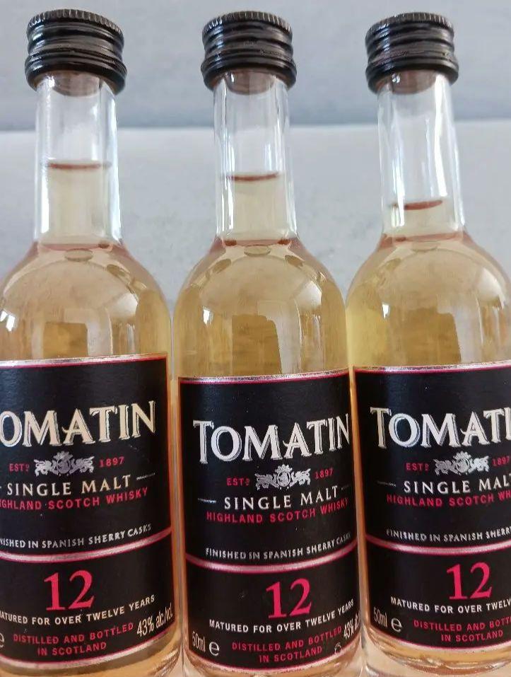 【未開封】トマーティン12年 ウイスキー 50ml 　ミニボトル　3本セット