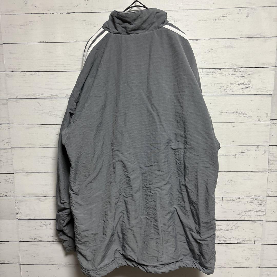 adidas  90s ナイロンハーフジッププルオーバー 裏地フリース
