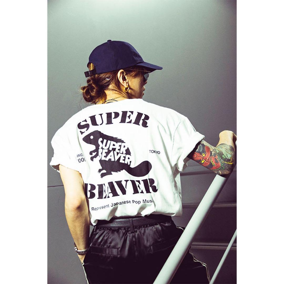 SUPER BEAVER スーパービーバー バックドロップTシャツ ホワイト SUPER BEAVER スーパービーバー バックドロップTシャツ ホワイト