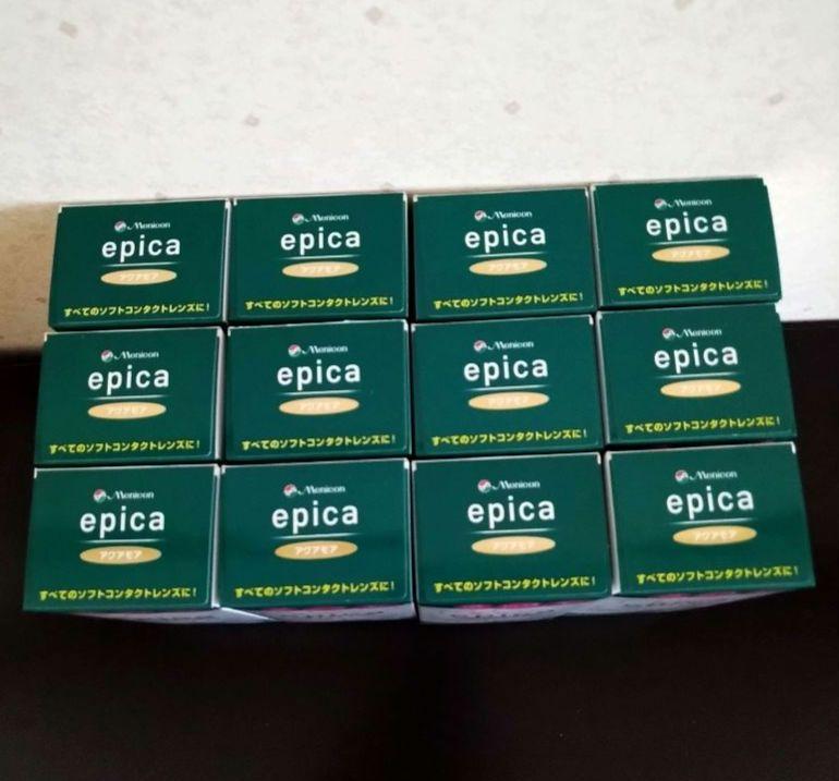 メニコン コンタクトレンズ洗浄液 epica アクアモア 12本