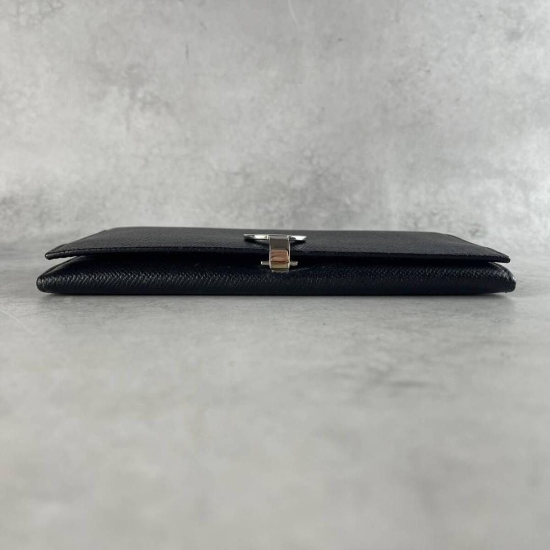 付属品完備✨極美品 BVLGARI ブルガリ ロゴクリップ 二つ折り 長財布 黒