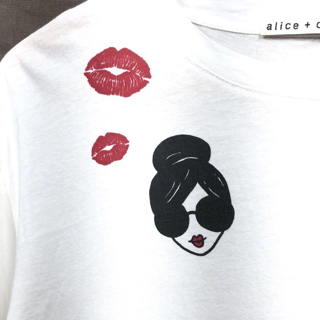 新品 alice+olivia アリスプラスオリビア　Tシャツ Alice+Olivia - 73 アリスアンドオリビア 動物 花柄 ブラウス
