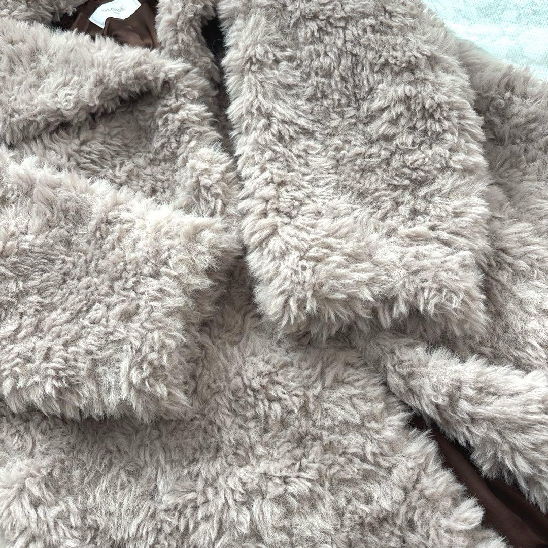 【美品】SLOBE IENA カーリングファーコート