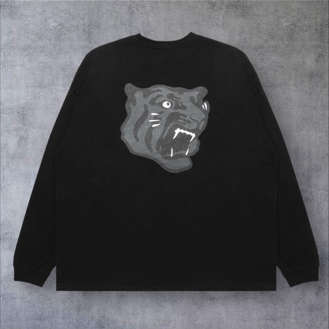 美品 APPLEBUM × 阪神タイガース BLACK TIGER L/S T