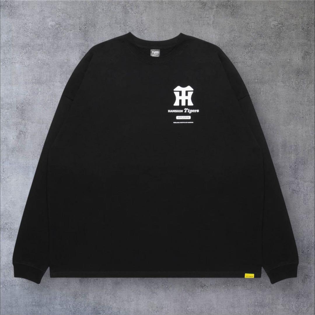 美品 APPLEBUM × 阪神タイガース BLACK TIGER L/S T