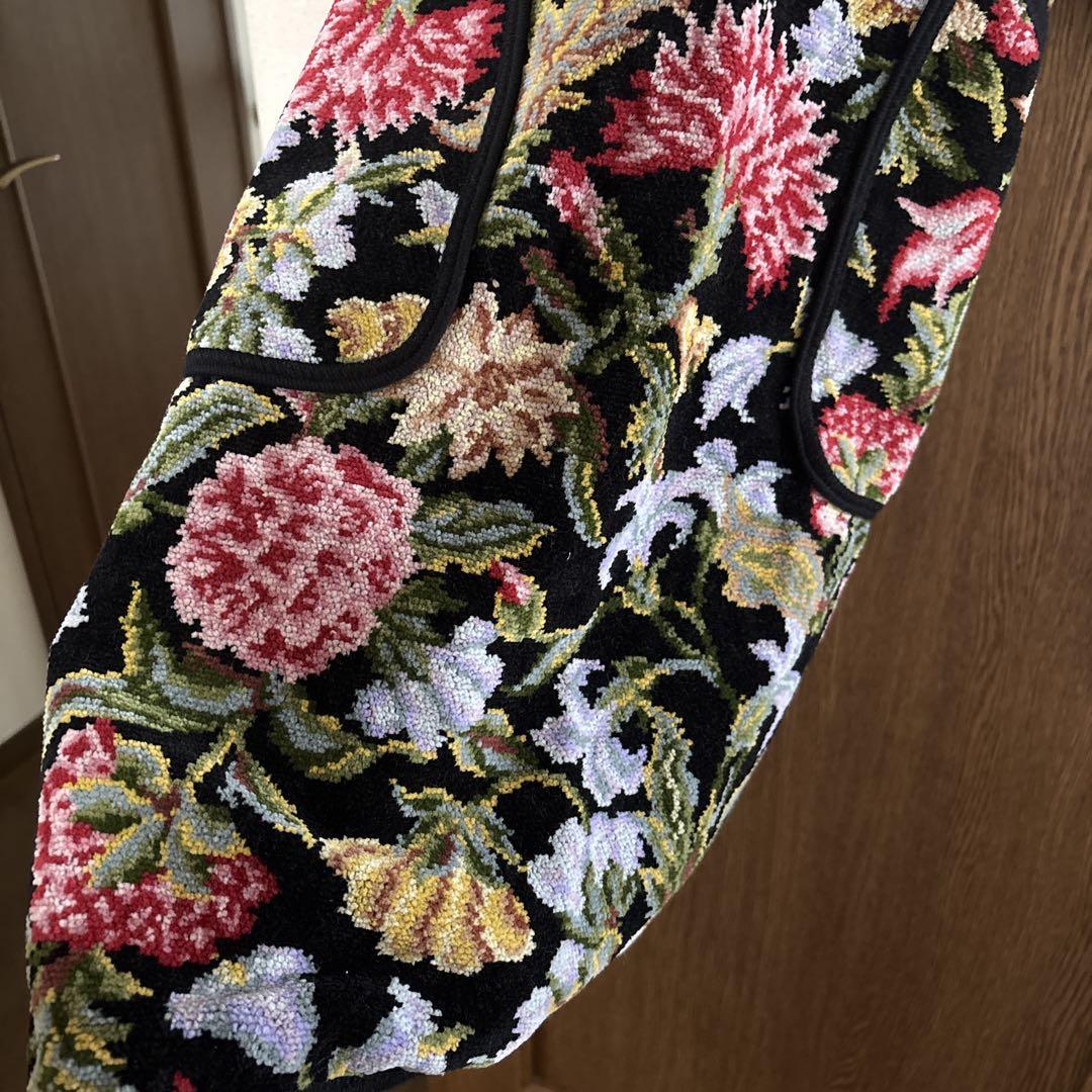 FEILER エプロン 花柄 青系 新品 希少 入手困難！【新品☆定価の25％オフ！】FEILER フェイラー