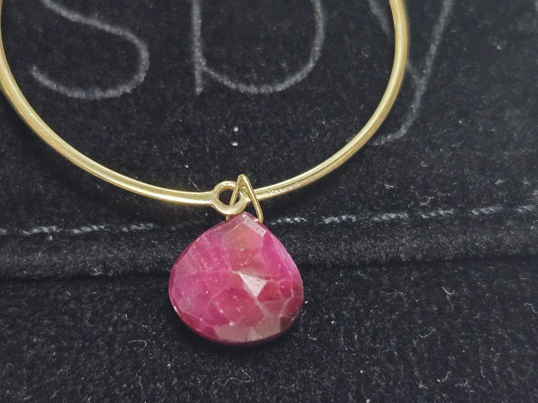 Shaesby ルビーピアス　14K