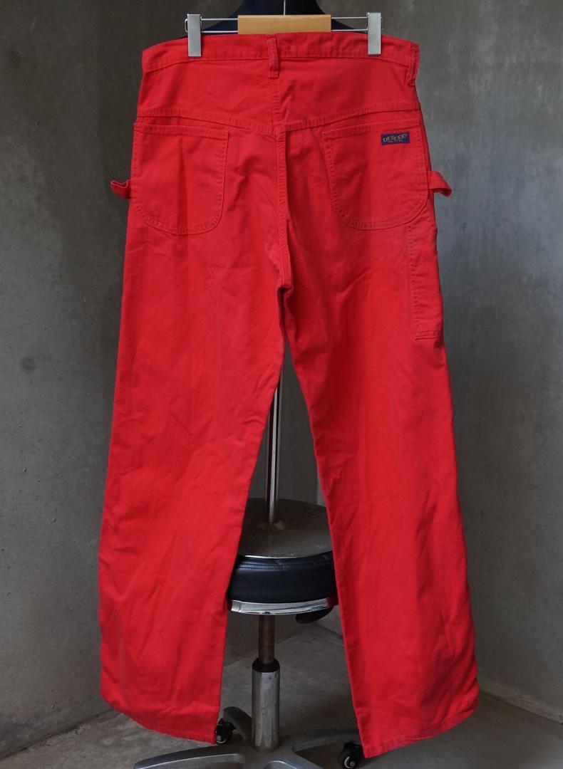 70s USA製 DEE CEE 赤 42Talon ワーク ペインター パンツ