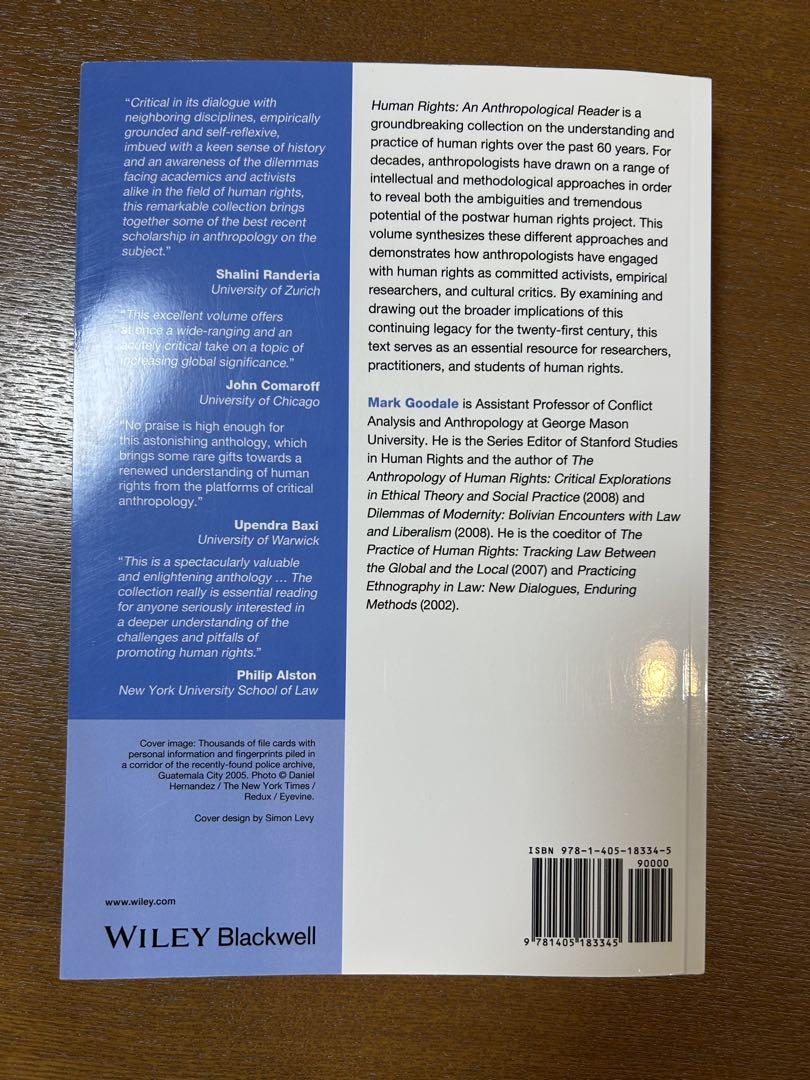語学・辞書・学習参考書 Human Rights An Anthropological Reader Human Rights: An Anthropological Reader: Goodale, Mark