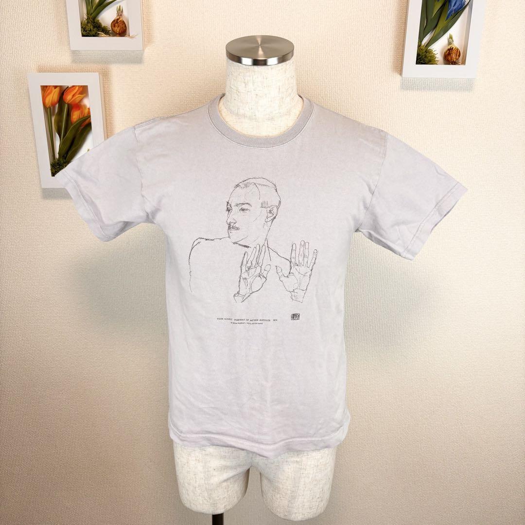 z178 エゴンシーレ Uネック Mサイズ Tシャツ 展　カジュアル　プリント