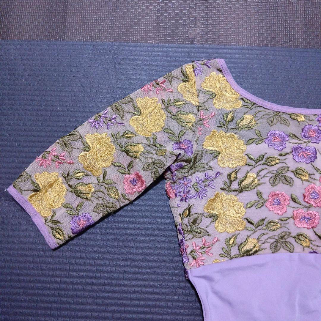 シルフィーヌ LUCAS 花柄 刺繍 レオタード 2回着用 サイズ40